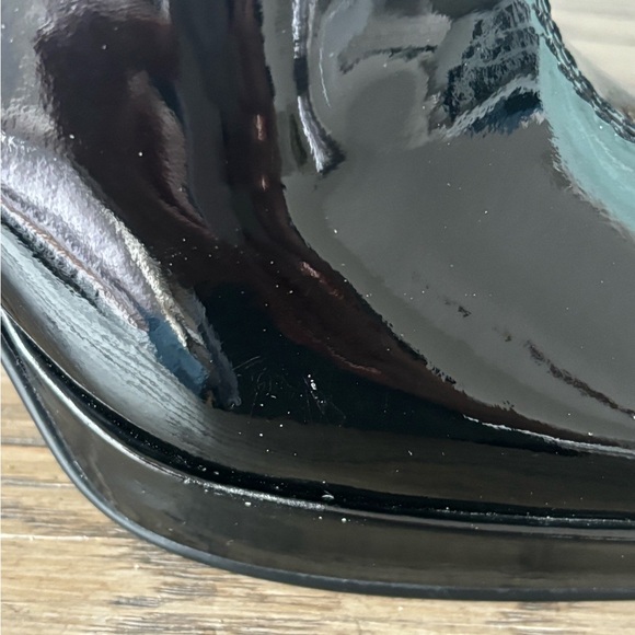 Nine West patent leather boots, 3” heel and inside zipper. NEVER WORN WITH BOX - Picture 6 of 8